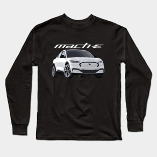 Mustang Mach-E Star White Premium Edition Edit Long Sleeve T-Shirt